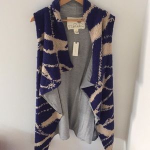 Unique & cozy fall/winter vest.